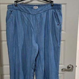 XXL Blue Lyocell - Chambray pants by EV1